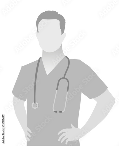 Default placeholder doctor half-length portrait