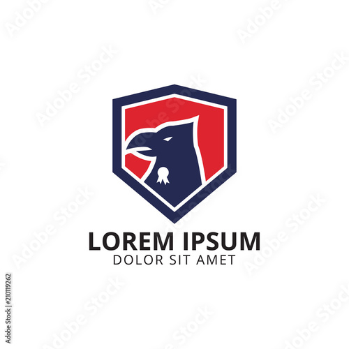 Eagle shield logo design template Free Download Eagle shield logo design template - GFXLoad