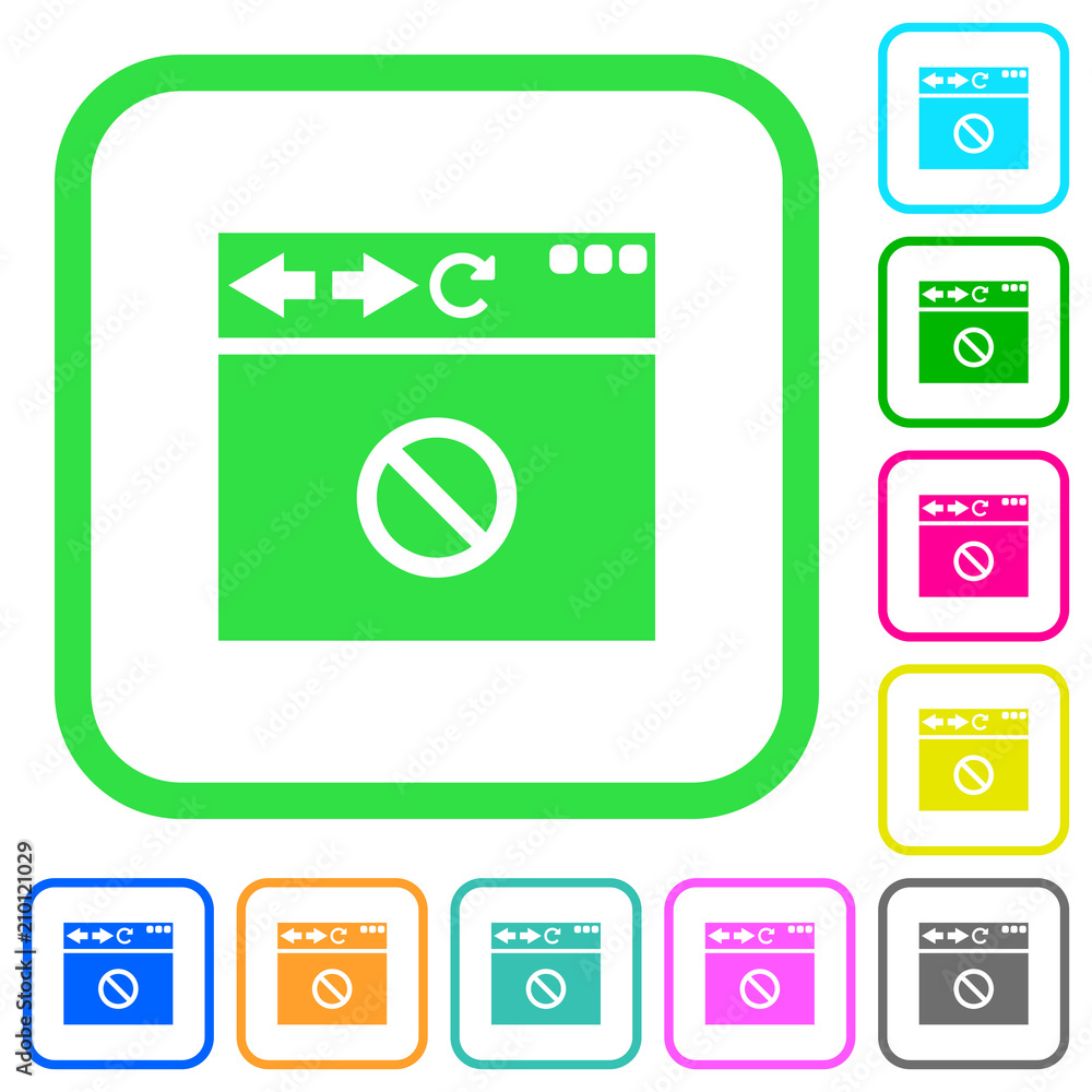 Browser disabled vivid colored flat icons Browser disabled vivid colored flat icons