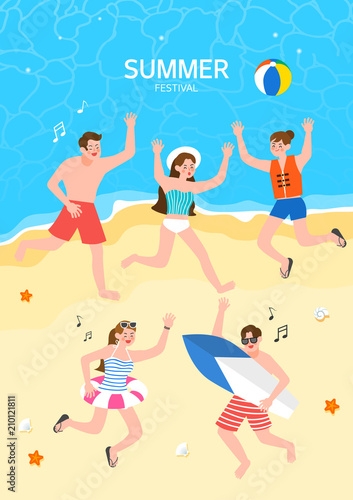 Summer Festival Illustration