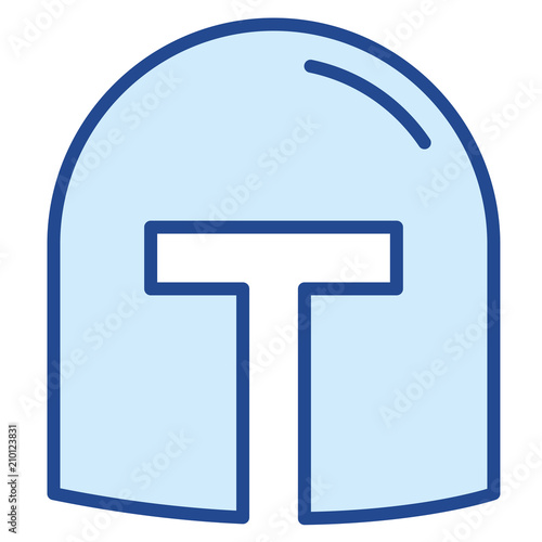 Ritterhelm Vector Icon Illustration