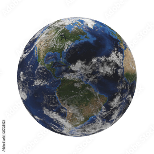 Fototapeta Naklejka Na Ścianę i Meble -  world globe earth 3d rendering. elements of this image furnished by NASA