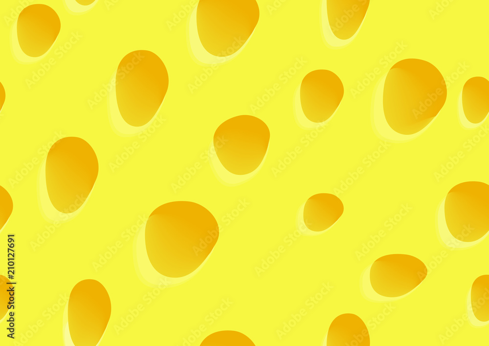 Cheese with holes. Seamless pattern. Cheese with holes. Seamless pattern.