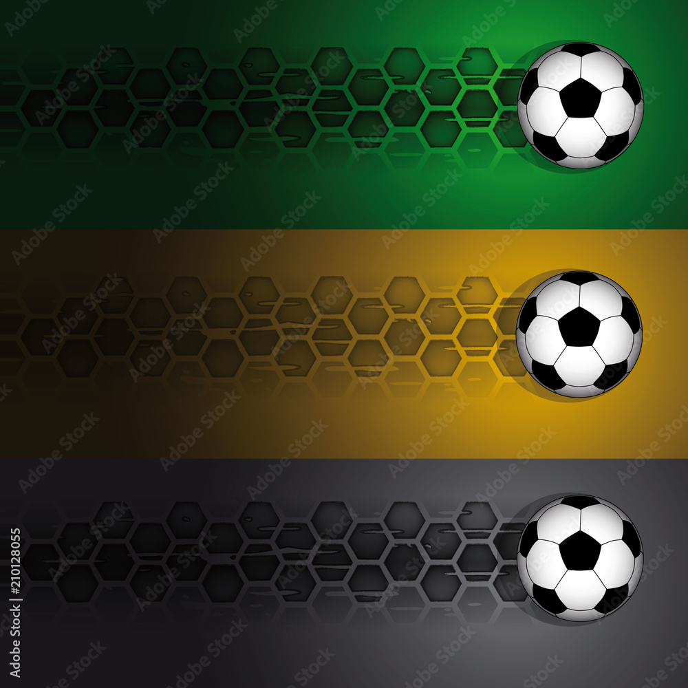 Naklejka premium Track the soccer ball