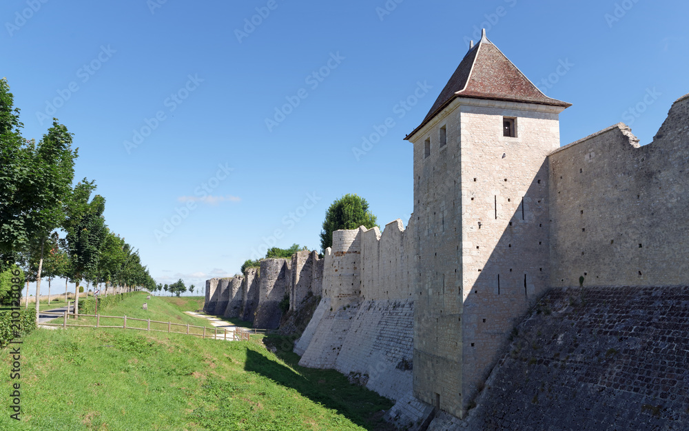 Ramparts of  Provins medieval village