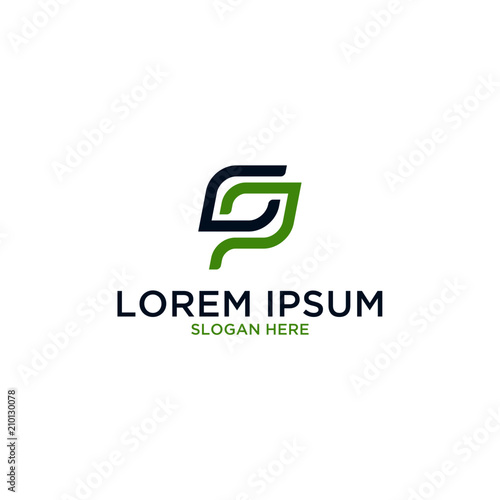 GP Letter logo design