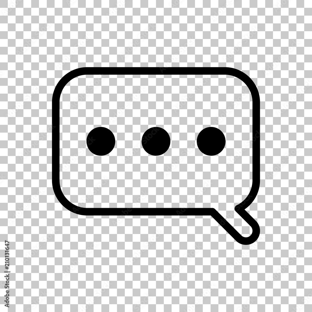 Simple text cloud. Linear, thin outline. On transparent backgrou Simple text cloud. Linear, thin outline. On transparent backgrou
