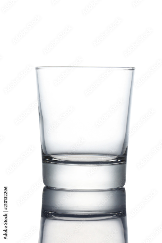 empty glass isolated on white background, clipping path included empty glass isolated on white background, clipping path included