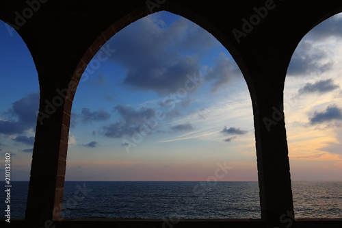 Arches and Sea