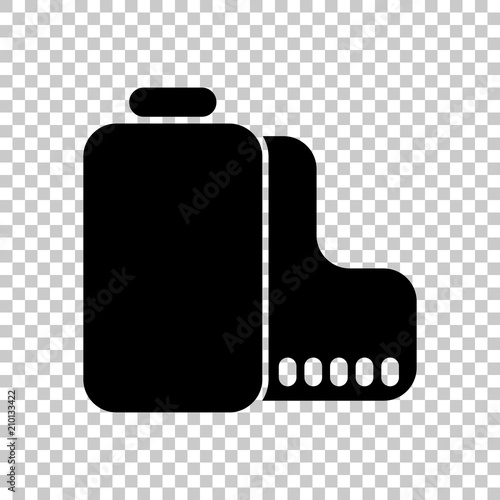 Camera roll icon. Photo or video strip. On transparent backgroun
