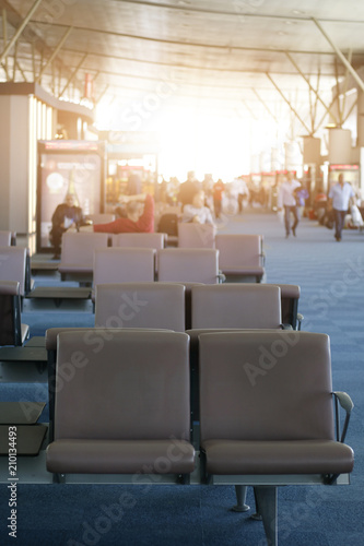 empty airport seat