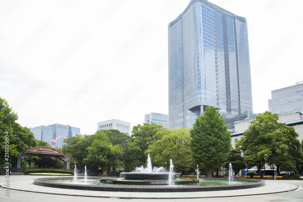 Fontain square in Hibiya park