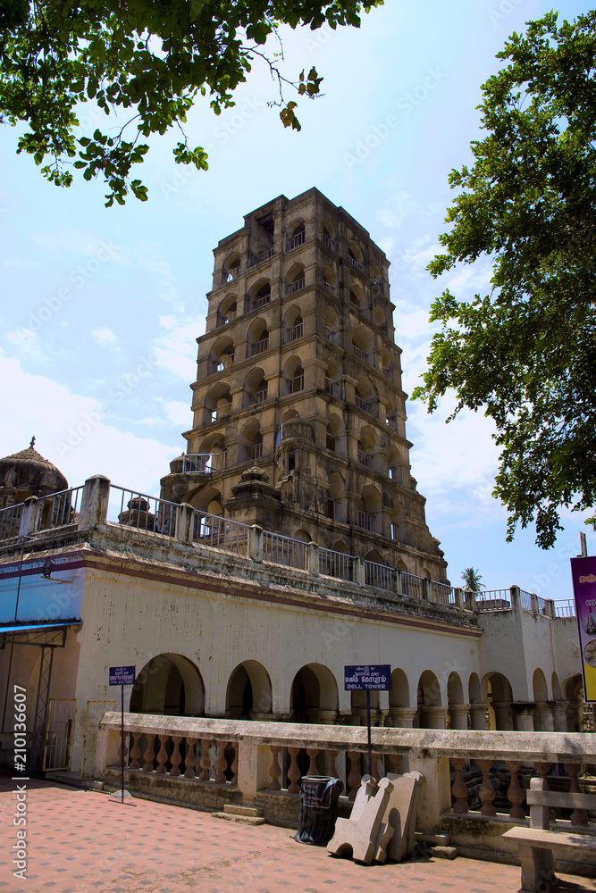 Bell tower, Thanjavur Maratha Palace Complex, Tanjore, Tamil Nadu