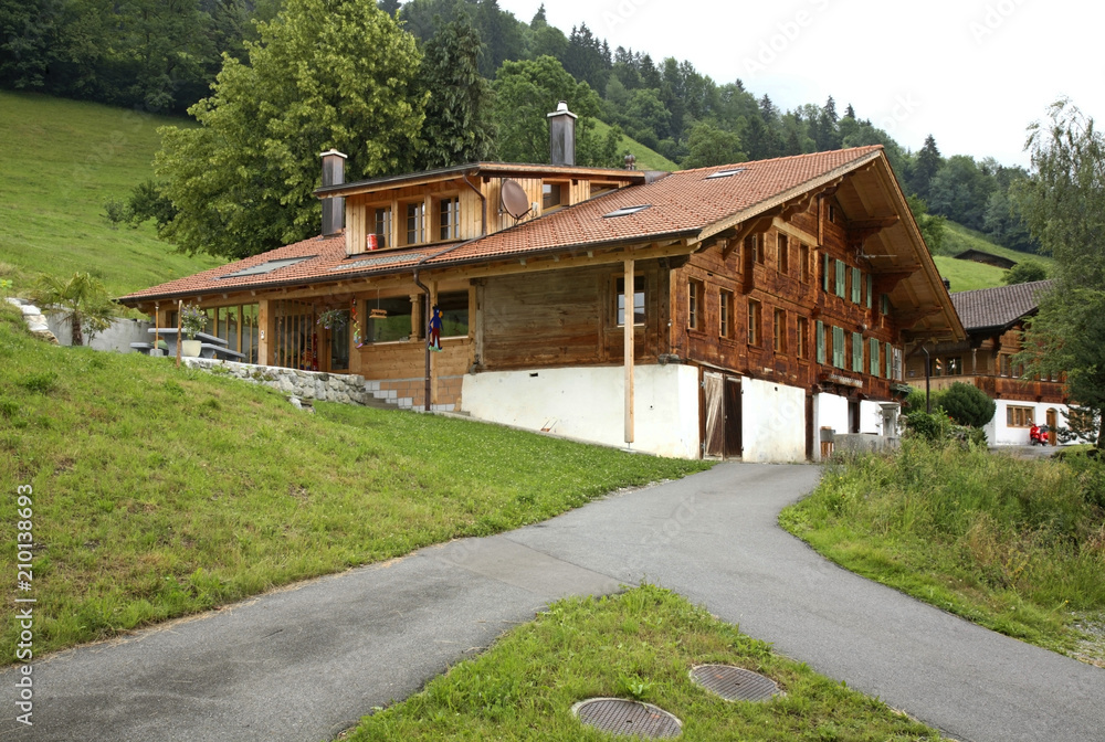 View of Ringoldingen village. Canton of Bern. Switzerland View of Ringoldingen village. Canton of Bern. Switzerland