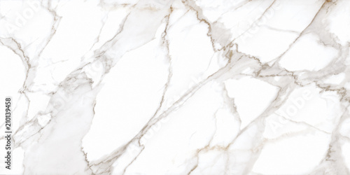 Polished White Marble Slab Texture of the Calacatta type © Fouad