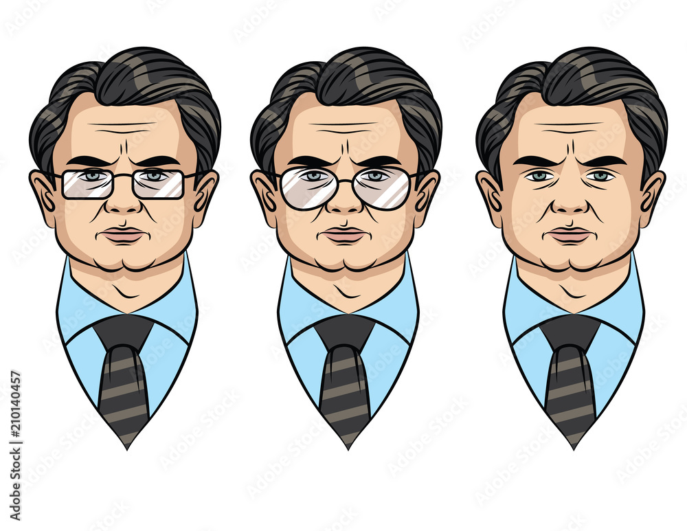 Serious Cartoon Person