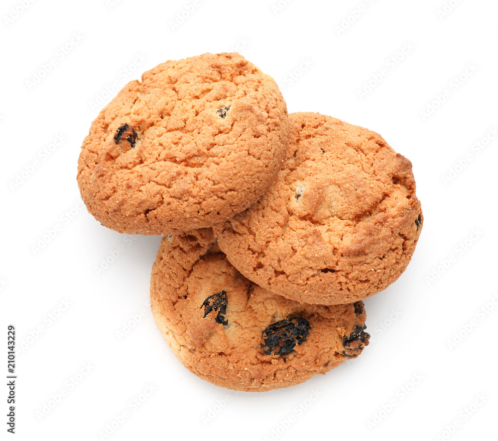 Delicious cookies on white background Delicious cookies on white background