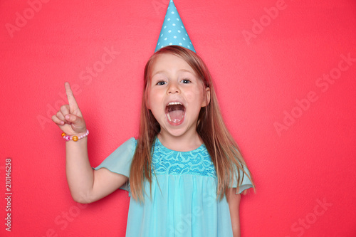 Cute little girl with Birth...