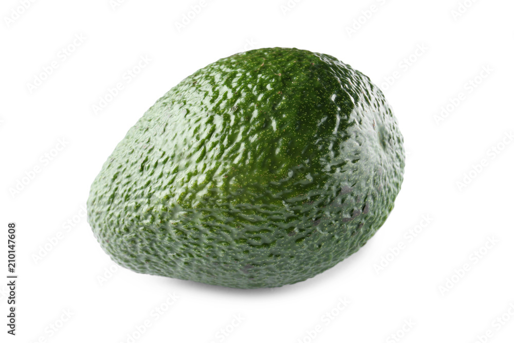 Ripe avocado on white background Ripe avocado on white background