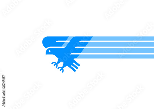 Eagle Simple Logo Design Template 
