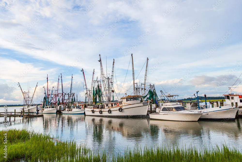 Shrimp Boats in Port Royal, South Carolina