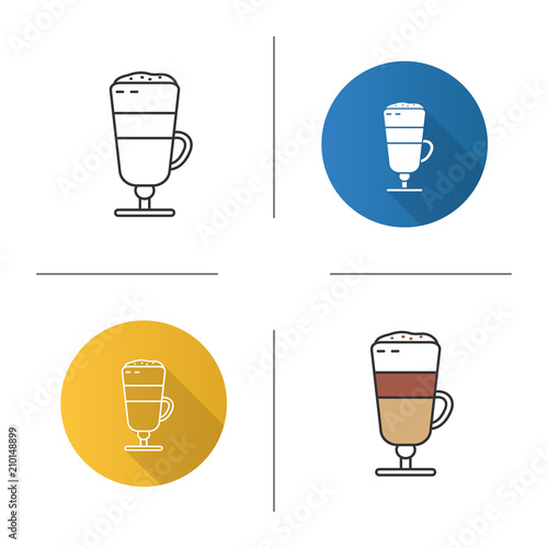 Latte macchiato icon