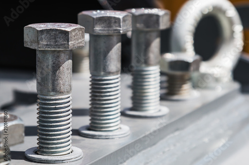 bolts and metal fittings for construction and repair