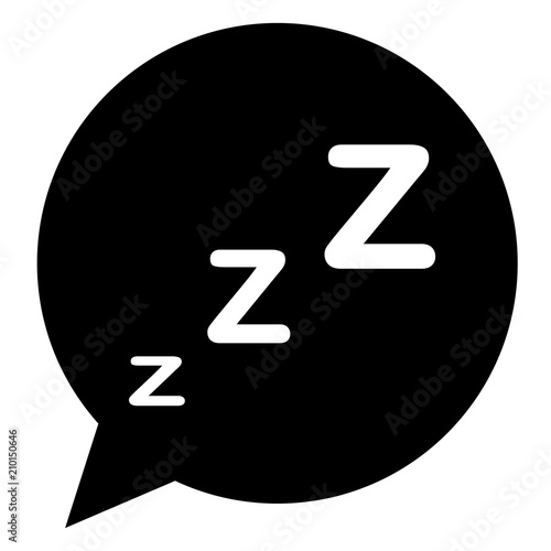 sleeping icon in trendy flat style on white background. sleeping symbol for your web site design, logo, app, UI.