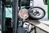 headlights and Parking lights of a truck or other construction equipment
