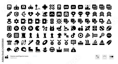 Games and sports icons