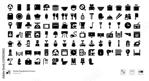 Home equipment icons
