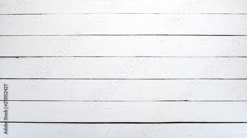 Wooden old white background. Top view. Copy space.
