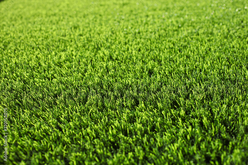 Covering artificial green grass