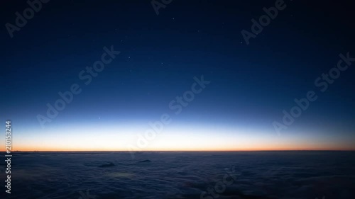 タイムラプス - 星空からご来光 富士山頂