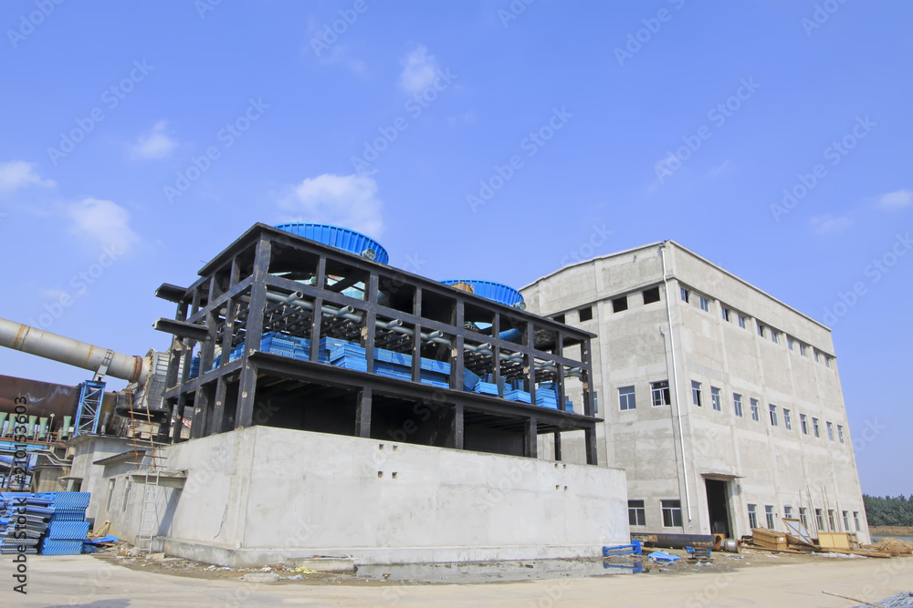 rotary kiln waste heat power generation system in a cement manufacturing plant