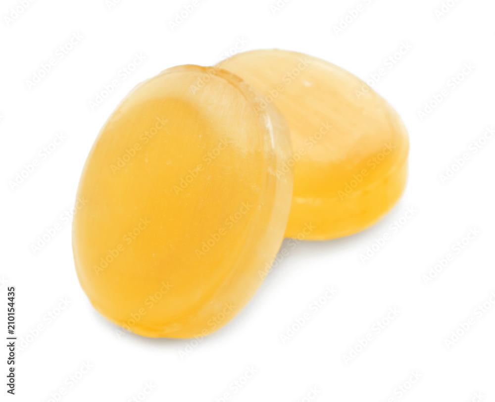 Colorful candies on white background Colorful candies on white background