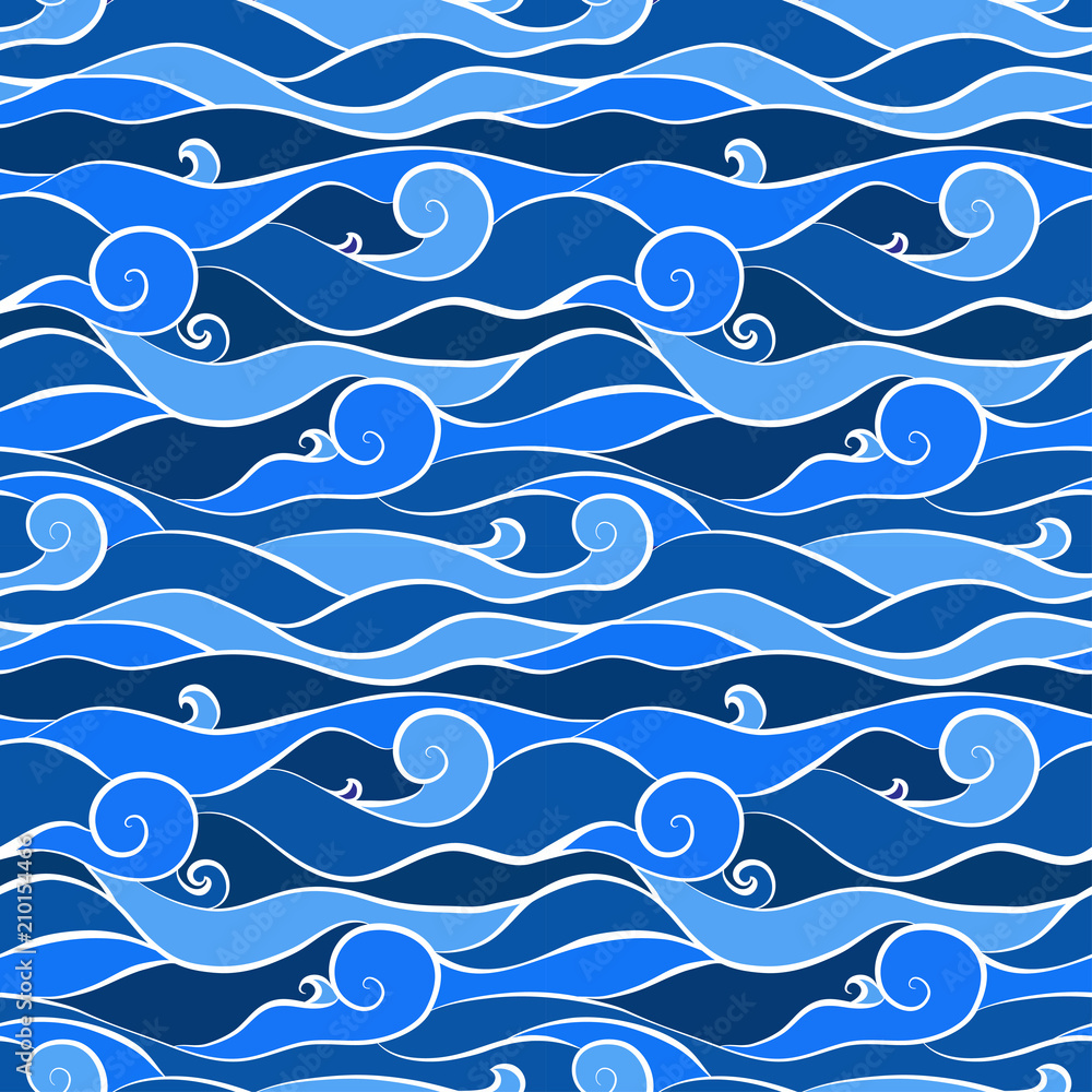 seamless blue wave pattern seamless blue wave pattern