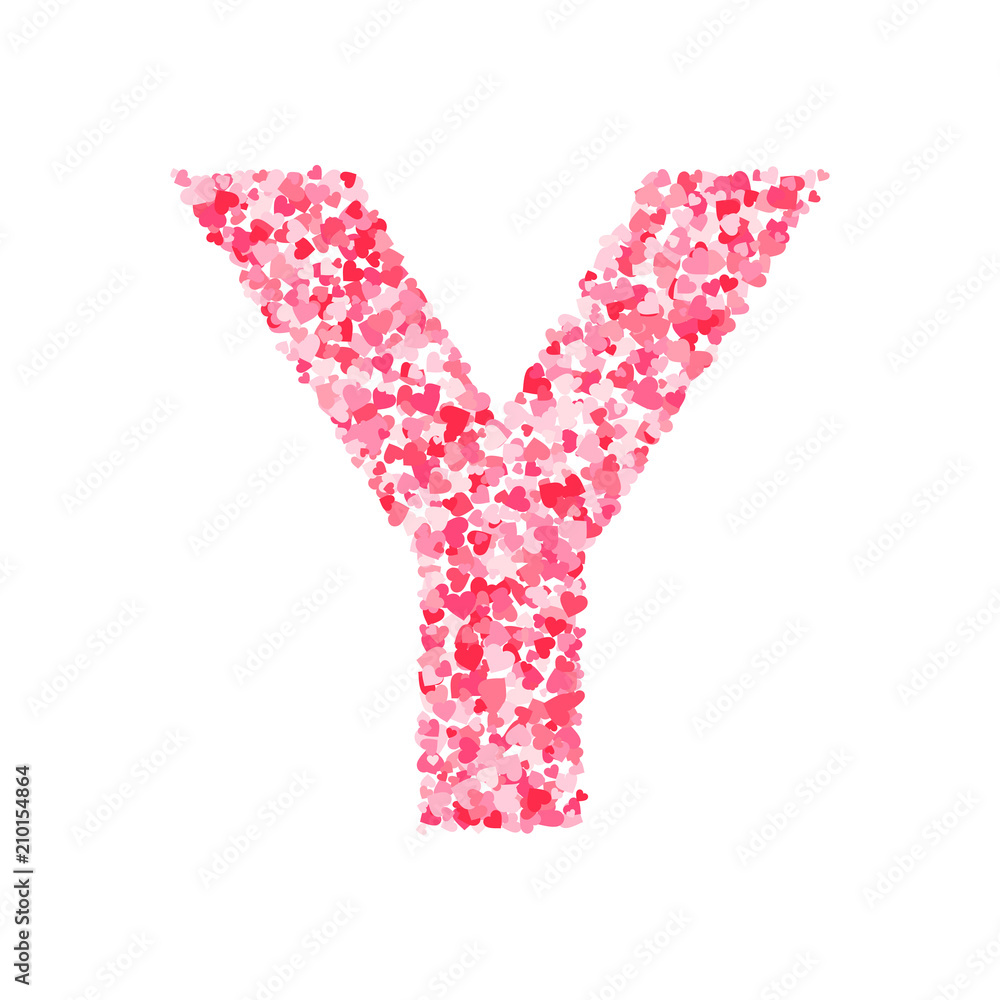 Y Letter Images Pink