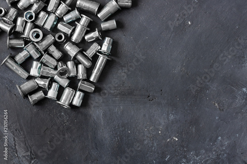 rivet, screw, nut, clinch, bolt, fastener, technick, detail, engeneering, proffession,