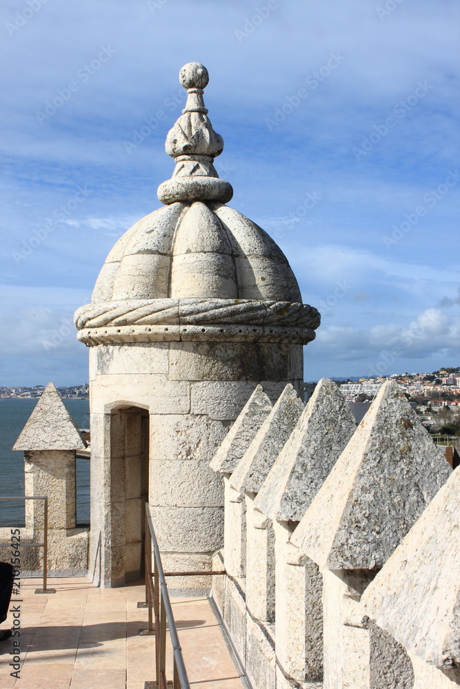 Sentry box in the Belem Tower. Lisbon, Portugal Sentry box in the Belem Tower. Lisbon, Portugal