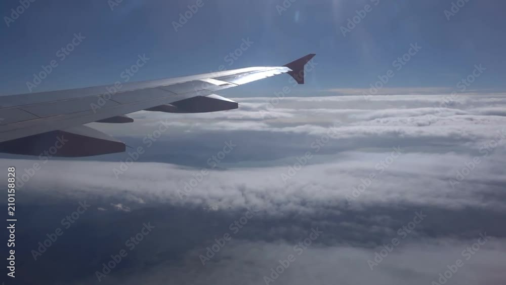 view from the airplane window view from the airplane window