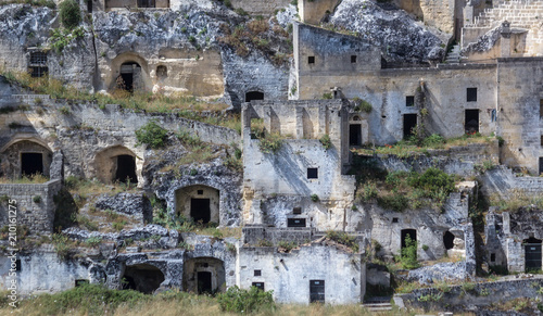 Matera i Sassi dettaglio del panorama - Capitale Europea della Cultura 2019 