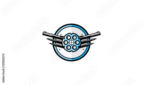 gun store logo symbol icon