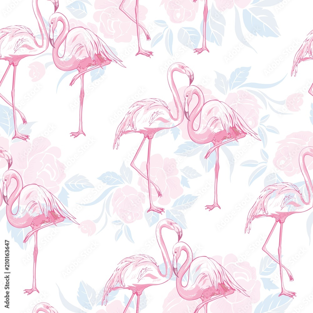 seamless flamingo pattern vector illustration seamless flamingo pattern vector illustration