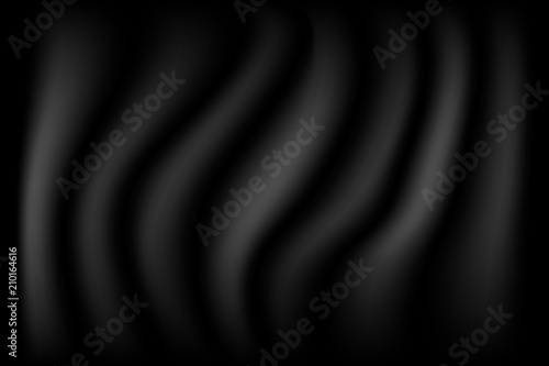 abstract black luxury texture silk background and cloth wave, can be used for luxurious Christmas and wallpaper of your product