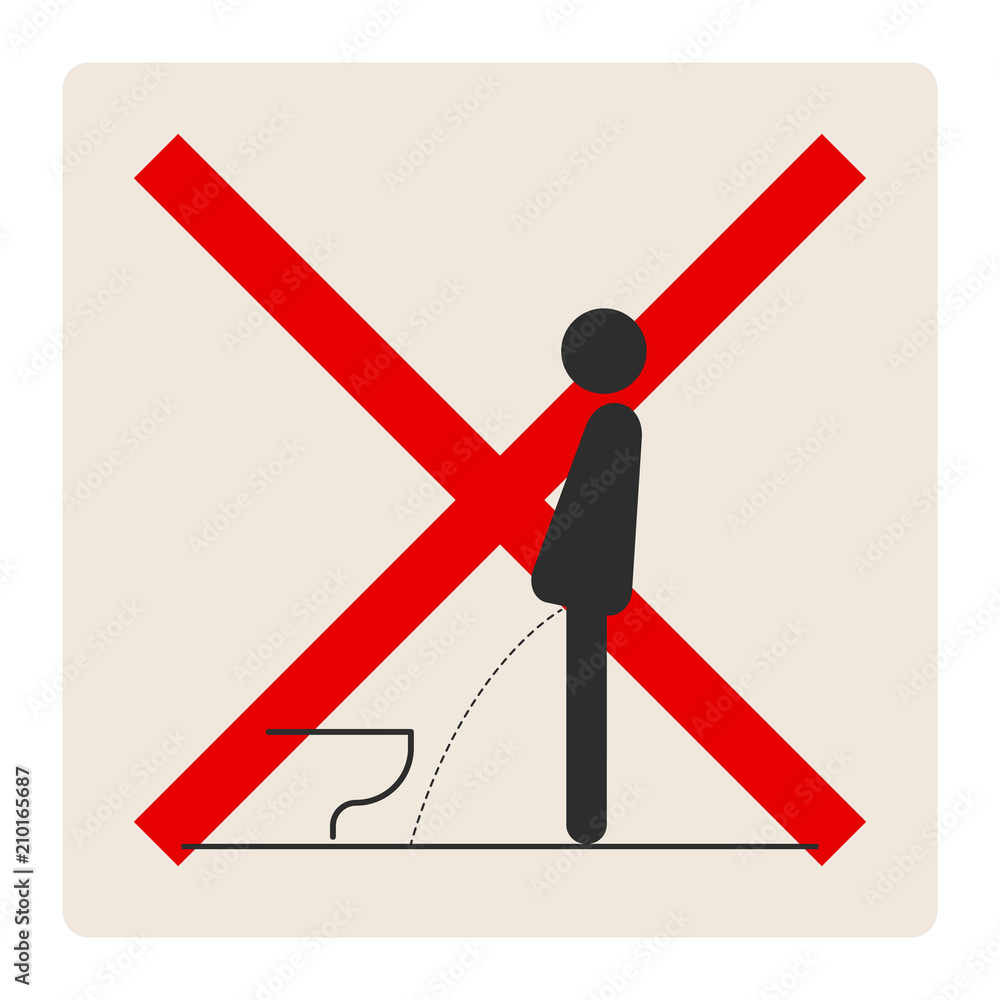 WC Toilet hygiene. Sign and symbol of toilet rules. Stock Vector | Adobe  Stock