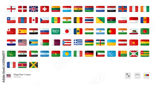 Flags icons photo