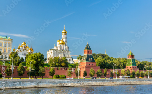 View of Moscow Kremlin above the Moskva river