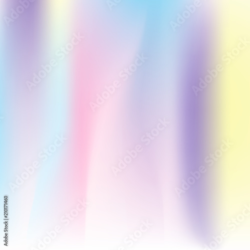 Holographic abstract background. Futuristic holographic backdrop with gradient mesh. 90s, 80s retro style. Iridescent graphic template for banner, flyer, cover design, mobile interface, web app.