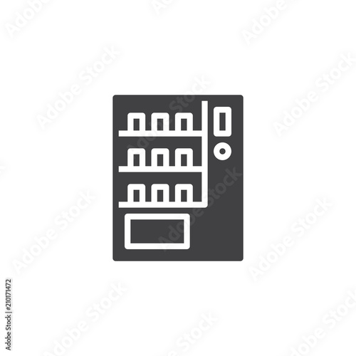 Vending machine vector icon. filled flat sign for mobile concept and web design. Waiting room service simple solid icon. Symbol, logo illustration. Pixel perfect vector graphics